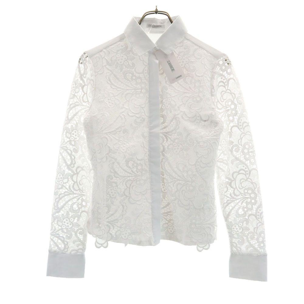 Unused NARACAMICIE Made In Italy Long Sleeve Blouse White Tagged Women Used