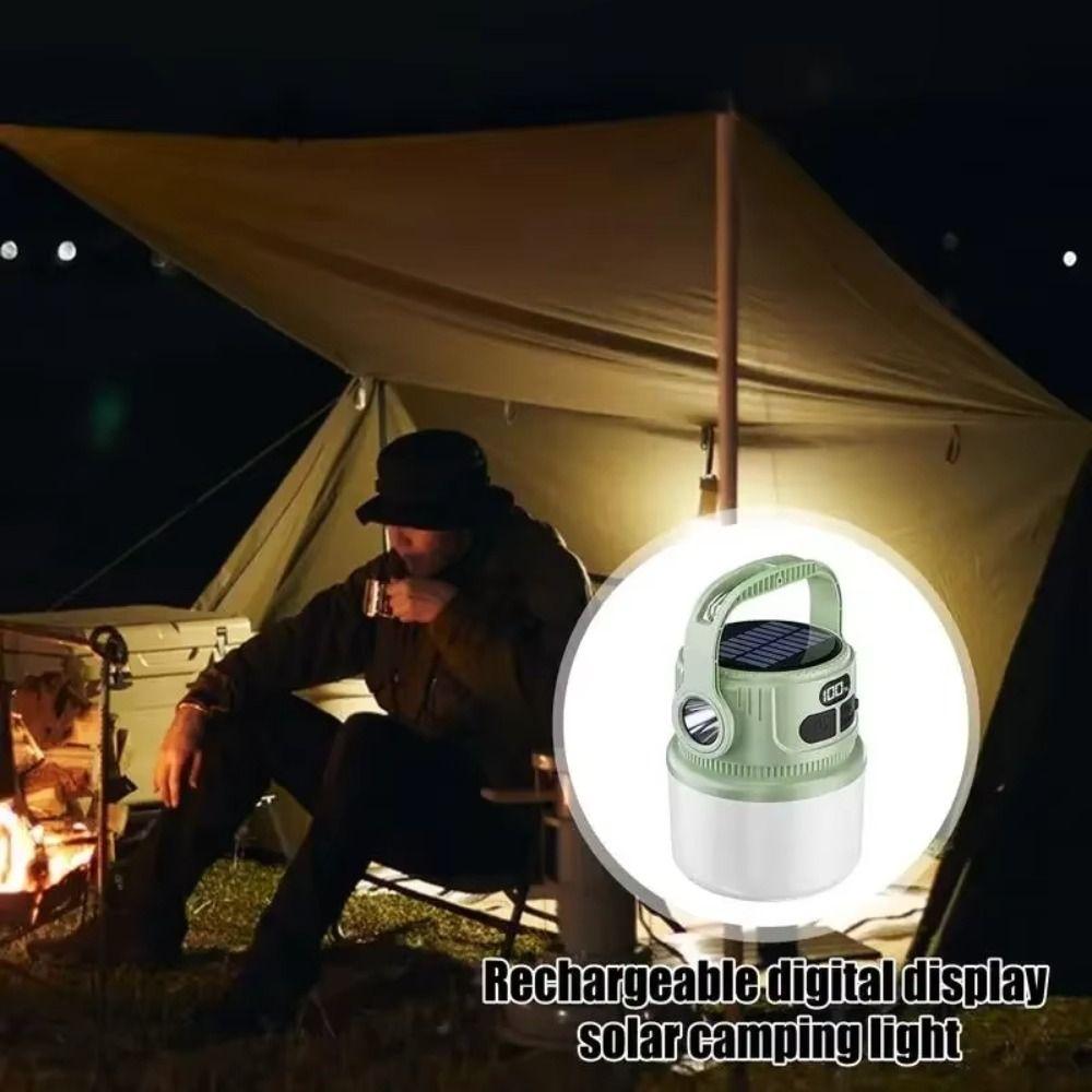 USB Rechargeable LED Solar Camping Light LED Light Tent Light Rechargeable Light  Emergency Use