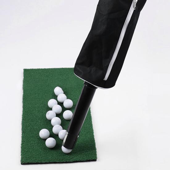 Golf Ball Retriever Detachable Labor Saving ABS Golf Picker Zipper Collect Bag