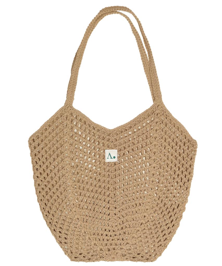 The-Abon Oka Picnic Net Shoulder Bag Ivory