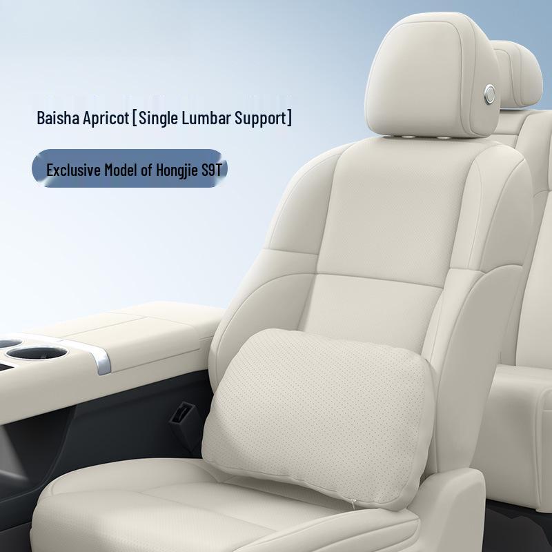 Comprehensive Car Interior Set: Headrest Neck Pillow & Lumbar Support for Hongqi S9T