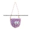 Mini Candy Color Yarn Bag Pendant with Cartoon Doll