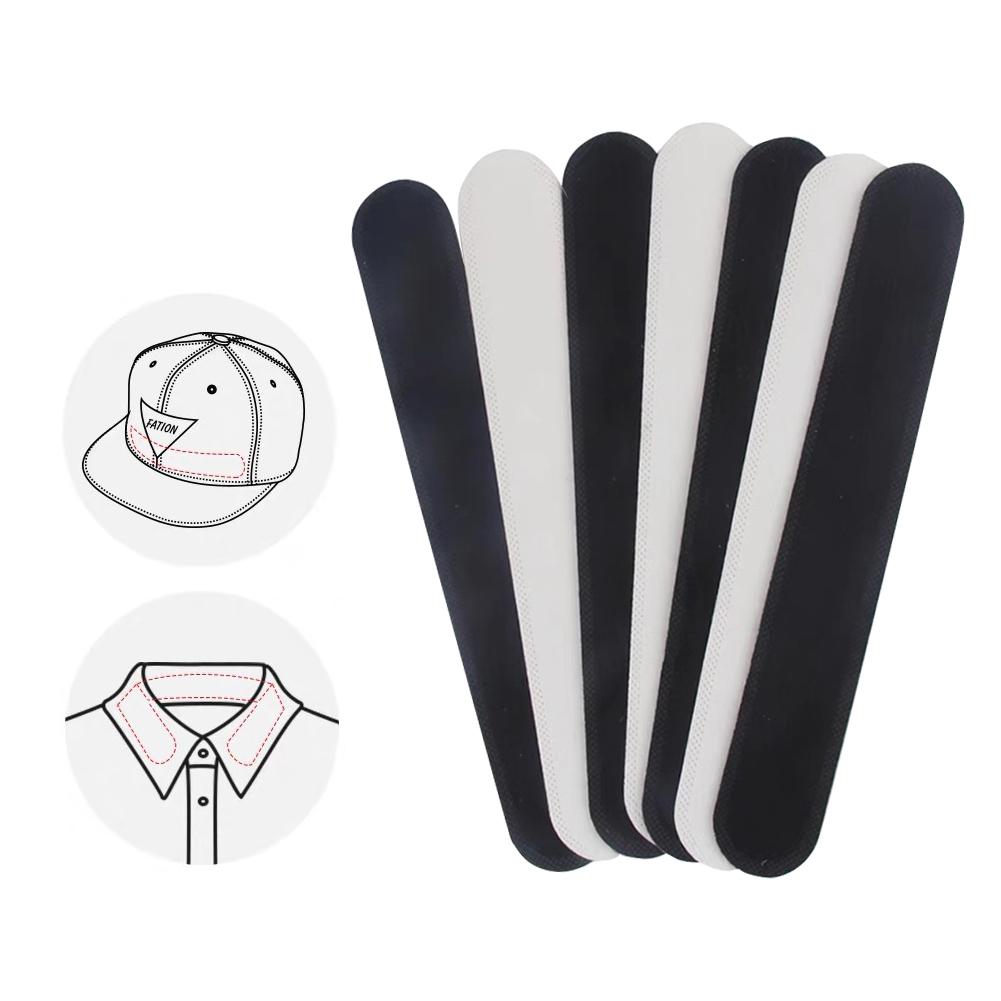 10pcs/pack Disposable Neck Neckline Sweat-absorbing Stickers Shirt Hat Sweat-proof Stickers for Men Women
