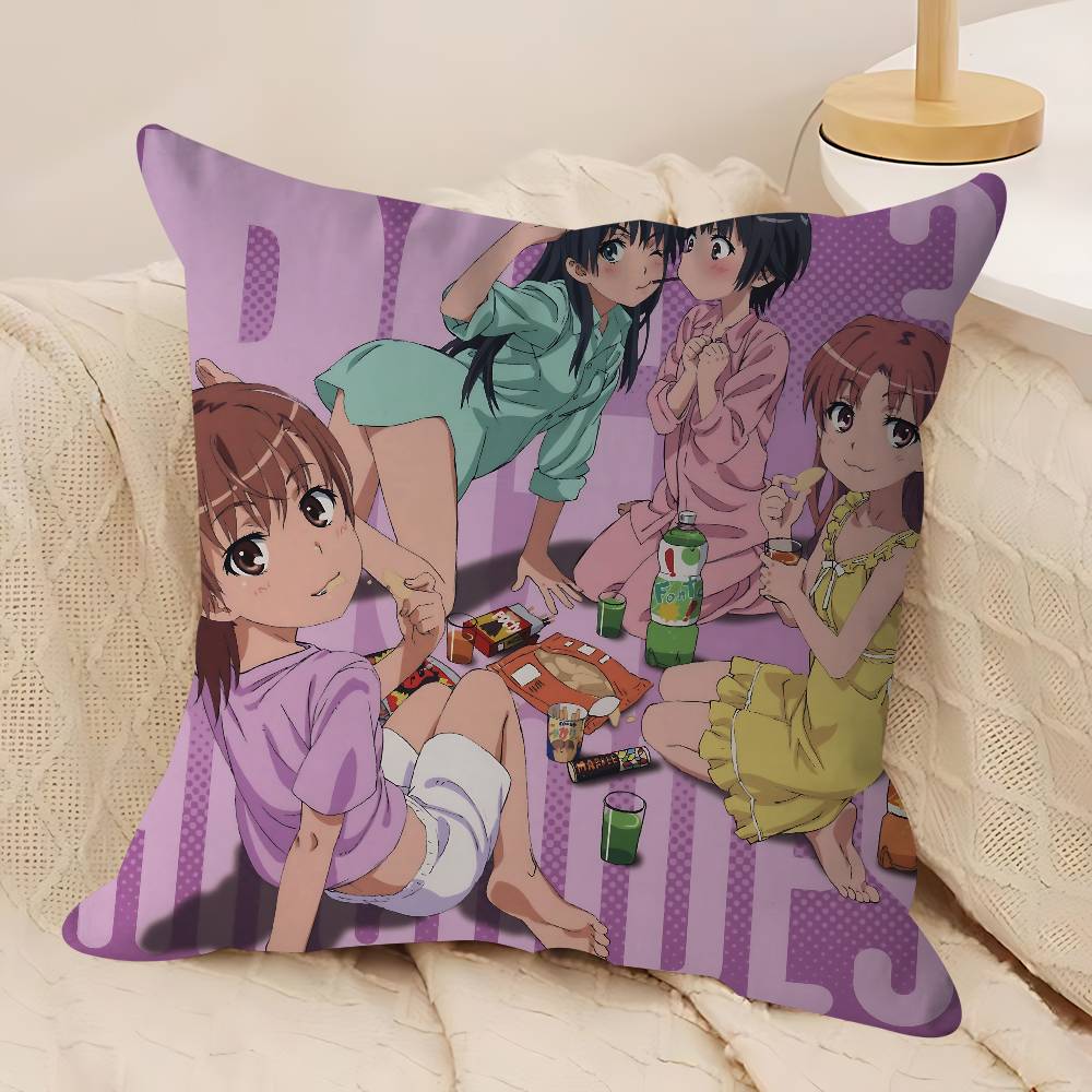 A-A Certain Scientific Railgun Stitch Lucky Dragon Pillow Cover Sofa Cushion Cover Home Room Decoration Children Gift
