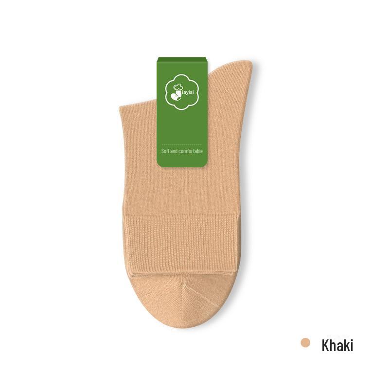 

Мужские летние носки средней длины: Впитывающий пот, дезодорирующий, из чистого хлопка, без косточек Simple pack [each pair with aluminum buckle]