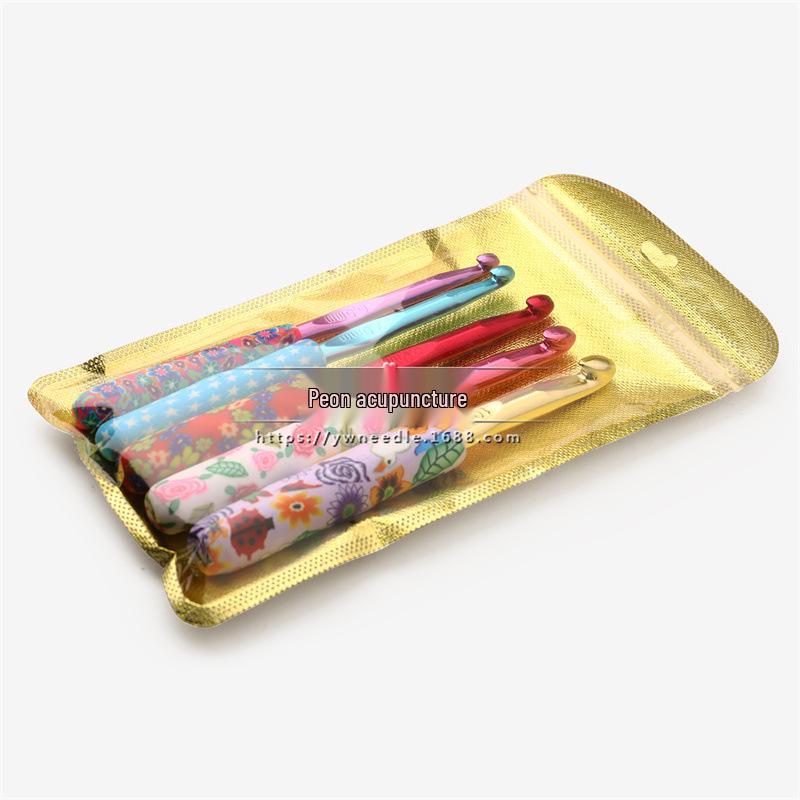 Colorful Crochet Hook Set - 5 Polymer Clay Hooks (CH118-5PCS)