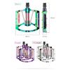 WEST BIKING 3 Bearing Bicycle Pedals Electroplated Aluminum MTB Road Bike Carbon Fiber Tube Anti-slip Pedals Bicycle Accessories