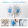 1 Set Reusable Fan Mounted Ice Pack Holder Ice Cups Floor Fan Ice Bag Slot  Bathroom