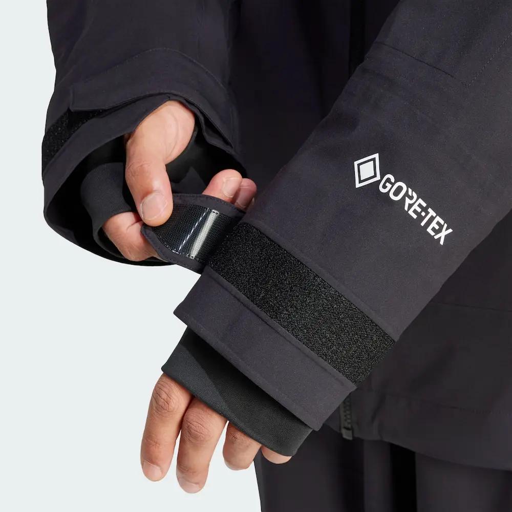 Adidas FW24 Xperior Gore-Tex 3L Waterproof Windproof Durable Warm Ski Jacket Men Jacket Black IZ0371