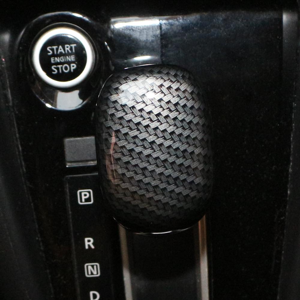Car Gear Head Shift Knob Cover Grip Trim for Nissan Kicks 2017-2026 ABS Carbon Fiber Sticker Modification Accessories