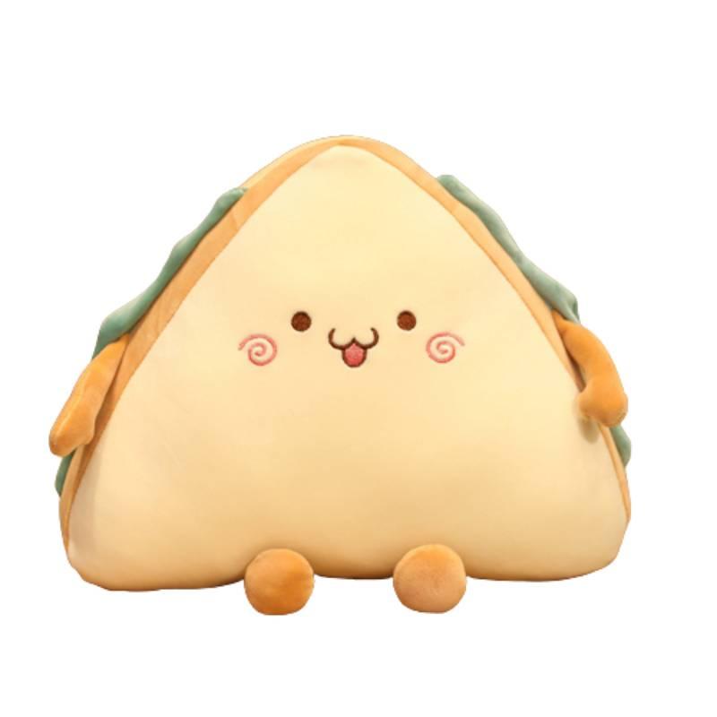Cute And Cozy Sandwich Cake Plush Pillow Cushion With Four Expressions