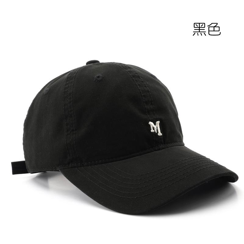 

Letter embroidery washed cap outdoor sports travel sun hat baseball cap чёрный