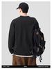 SH&Trend Men's Heavyweight 300g Round Neck Hoodie - Autumn/Winter Patchwork Long Sleeve Pullover