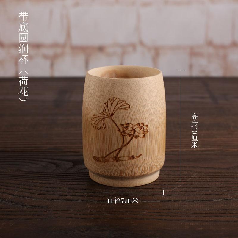 Chinesische Retro-Bambus Natürlicher Bambus Trinkbecher Bier Saft Becher Holz Teetasse Karbonisierung Sake Becher Bambus Kunsthandwerk