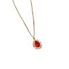 Luxury Ruby Temperament Micro-Diamond Necklace Women'S Transfer Bead Collarbone Chain With Jewelry