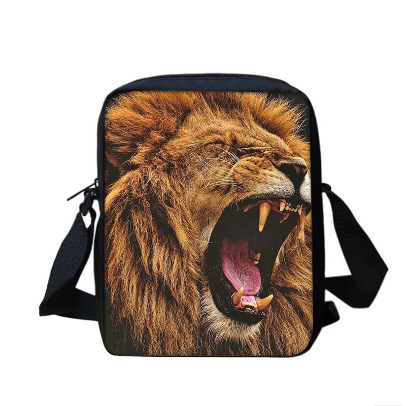 lion multifunctional cartoon large capacity shoulder bag, the perfect gift for boys and girls on school birthdays