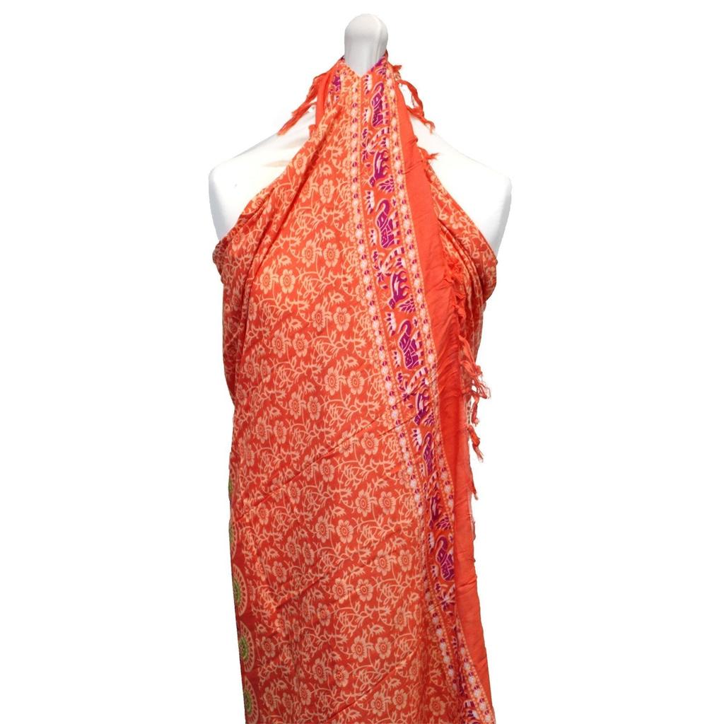 Sarong Pink Rose Mandala Beach Wrap