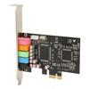 PCIE 5.1 Sound Card 6 Channel Surround Sound Playback Recording 24bit 48KHz Internal Sound Cards with PCI Express Port