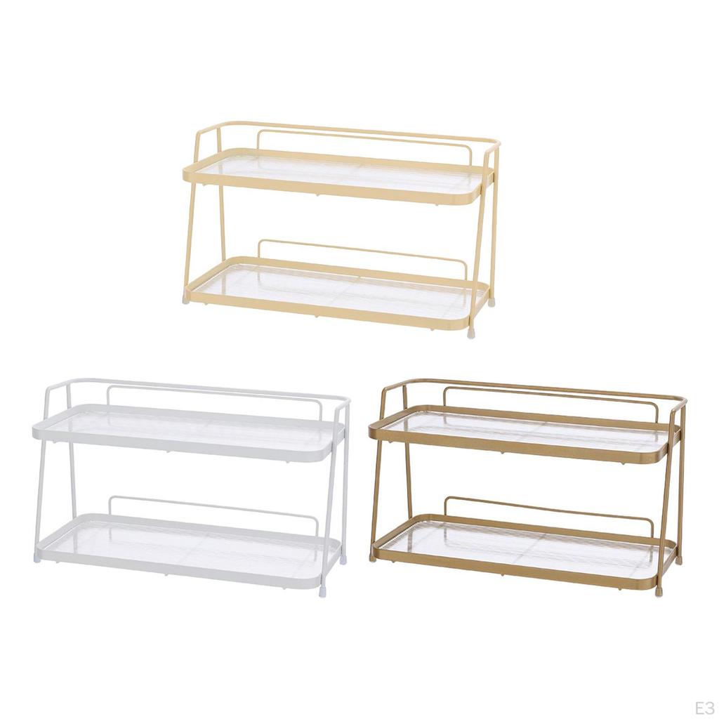 Bathroom Countertop Organizer Vanity Rack Waterproof Freestanding Storage Box for