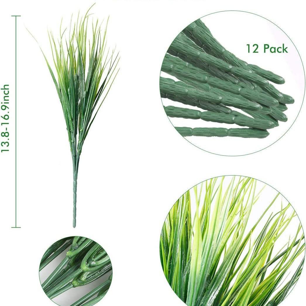 

Искусственный цветок для улицы 7 головок Весенняя трава Луковая трава Искусственный кустарник Пшеничная трава Украшение для дома Имитация зеленого растения Пластиковый цветок