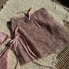 Women's 3 Piece New Glitter Mesh Bikini Set Sexy Halter Tie Triangle Swimsuit Sheer Mesh Mini Skirt Cover Up Summer Beach Swimwear
