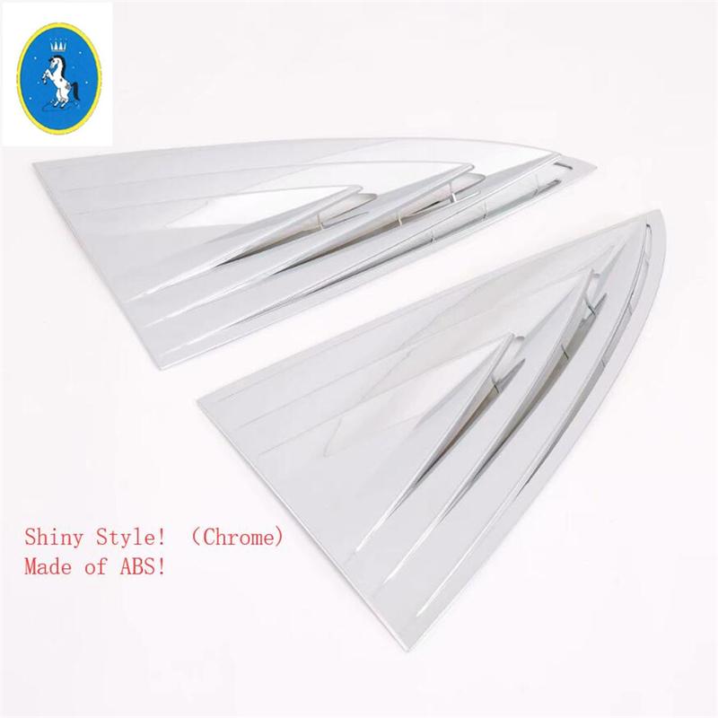 Rear Louver Shutter Spoiler C Column Triangle Wing Window Protect Cover Trim For Tesla Model 3 2018 -  Accessories Exterior