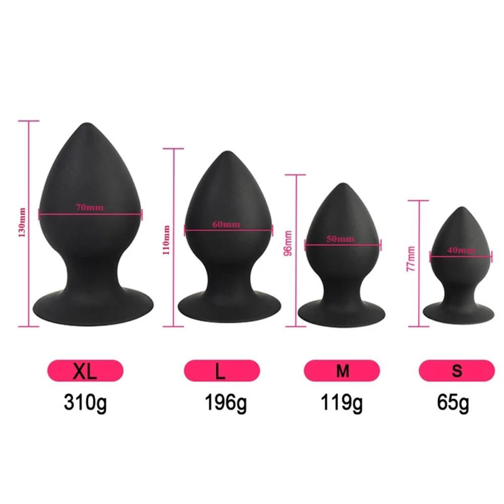 New S/M/L/XL Flower Bud Soft Silicone Anal Plug Suction Cup Big Butt Plug Prostate Stimulation Anal Massager Sex Toys for Women
