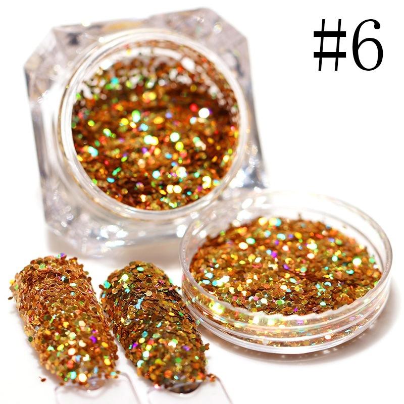 Shiny Nail Glitter Powder Colorful Nail Sequins Paillettes Manicure Nail Art Decoration