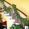 Lighted Christmas Garland Waterproof Christmas Rattan Decor Lightweight Decorations Ornaments For Party Company Window Outdoor