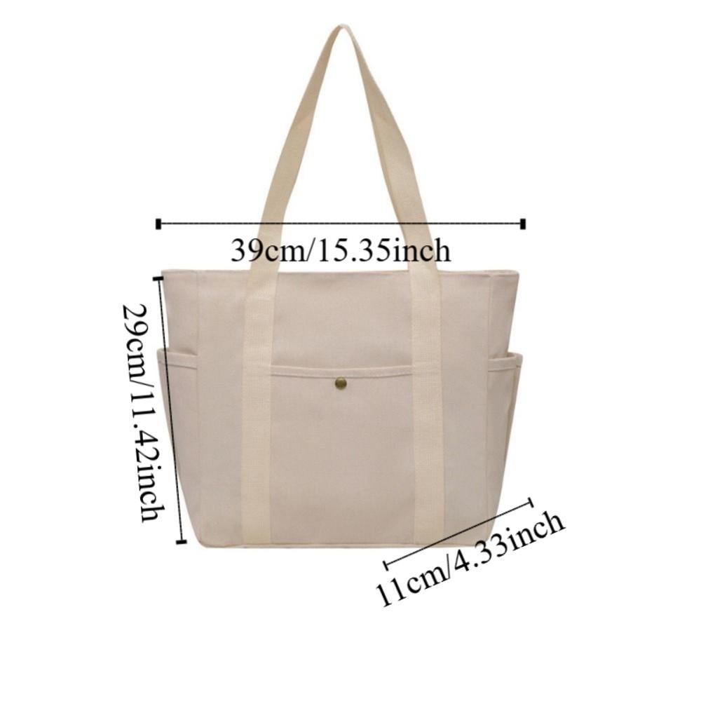 Large Capacity Canvas Tote Bag Casual Cloth Shoulder Bag All-match Mommy Handbag  Travel