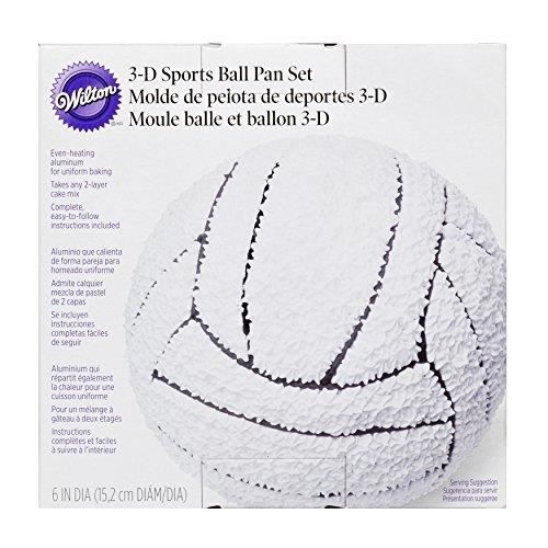 Moule en forme de ballon - WILTON - 2105-6506 - Métal - 2 demi-coques de 15 cm - Supports en métal