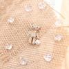 Vintage Teddy Bear Brooch Set, Gold Silver-Toned Rhinestone Pearl Pin, Fashion Accessory for Outfits Bags Styling