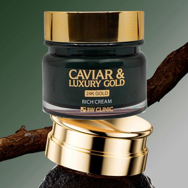 3w Clinic Kaviar & Luxus Gold Reichhaltige Creme 100g