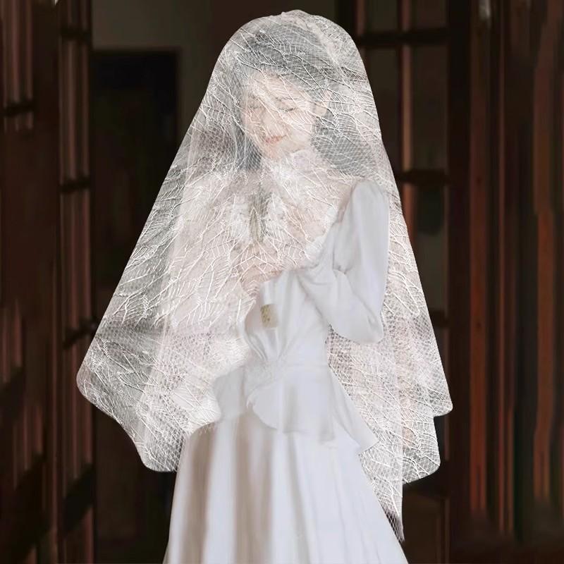 50cm Leaf Pattern Texture Mesh Fabric Irregular Hollow Texture Cloth Handmade DIY Wedding Dress Background Decor Sewing Material