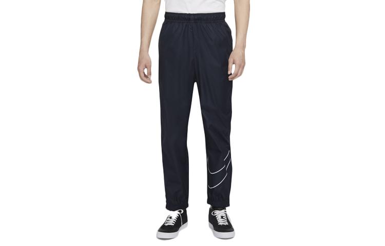 Nike Casual Pants Men s Dark Blue Black Moderate Slim Fit Pants CI7231-475 L
