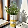 1PC Resin Vase Home Decoration Resin Crafts Unique Colored Vase Gift Hand-made Vase For Home Bedroom 2 styles