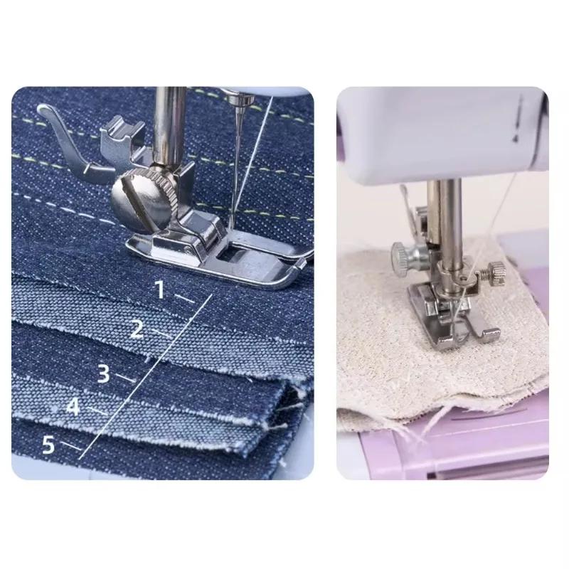New  Portable Electric Sewing Machine  12 Stitches  Presser Foot  Pedal for Domestic Clothes Stitch