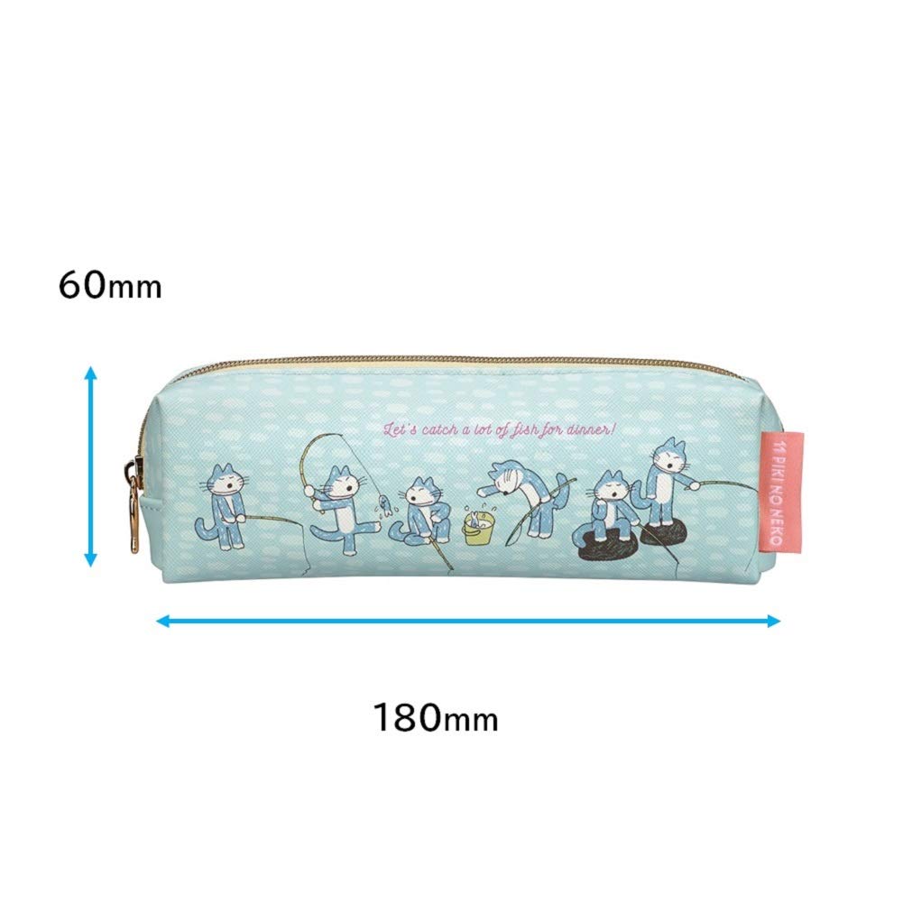 Gakken Staful 11 Cats Pencil Case Pen Pouch Fishing H15059