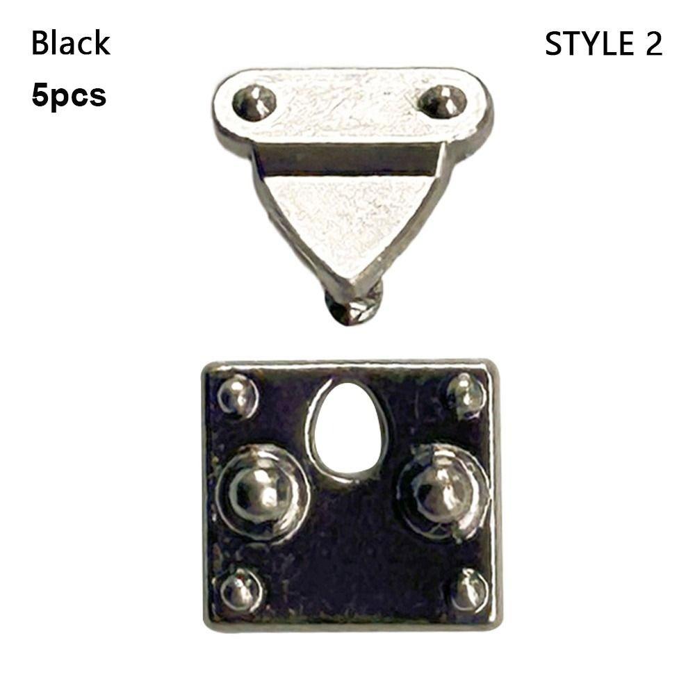 

5/10 шт. Міні металеві вироби Замок Різнокольорові Частини для лялькових сумок Аксесуари для коробок DIY Лялькові аксесуари Black-Style 2