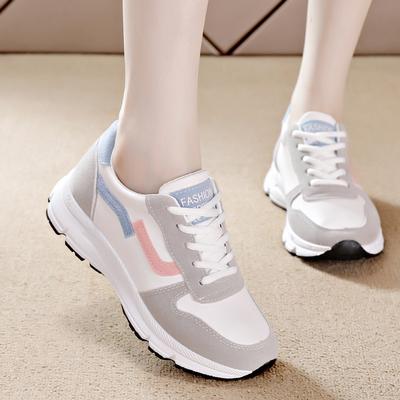 Fashion Canvas Mesh Sneakers Women's All-match Running Casual White Shoes