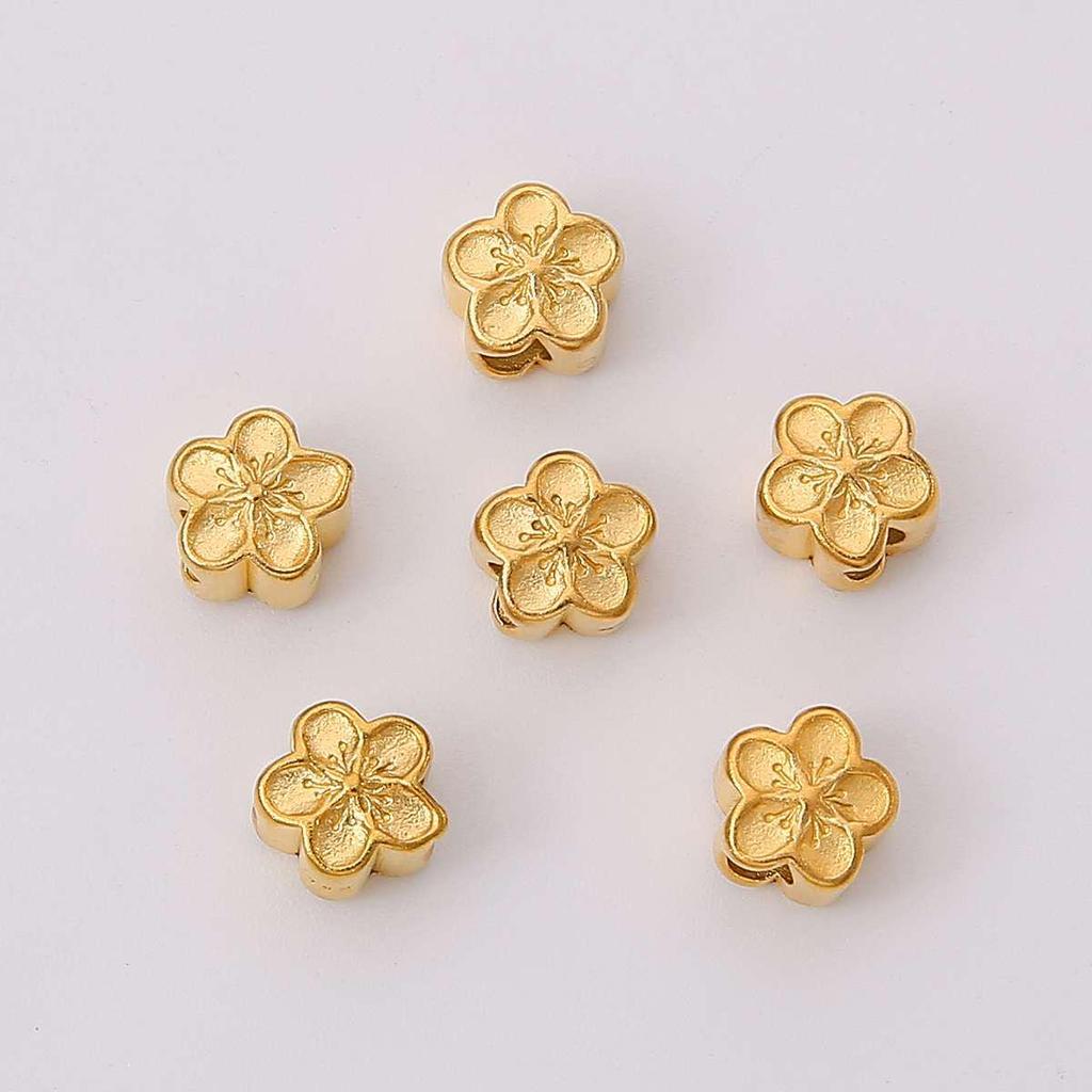 Handmade Copper Gold Spacer Beads: Zircon Jade Loose Gemstones for DIY Necklaces, Bracelets, Jewelry, and Pendant Accessories