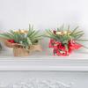 Christmas Berry Pinecone Candle Holder Featival Theme Rustic Candle Holder Multifunctional for Holiday Table Decoration