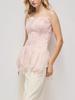 Pink Strapless Ruched Waist Vest - French Sweet Style, Stunning One-Shoulder Design