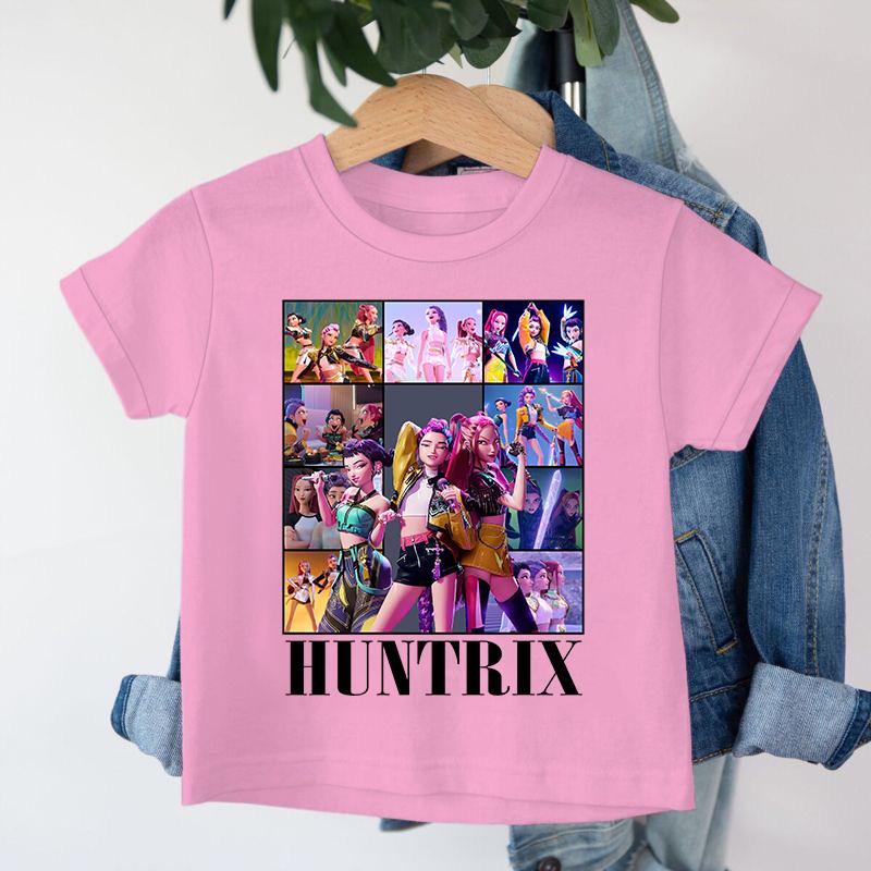 Neu 2026 KPop Dämonenjäger Saja Boys Cartoon Jungen T-Shirt Rundhals Print Mode Lässiges Top Kinder T-Shirt Kinderkleidung