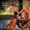 1711PCS Creative Four Season Tree House Building Blocks City Street View Wood House Assemble Bricks Toy Gift for Children Gift