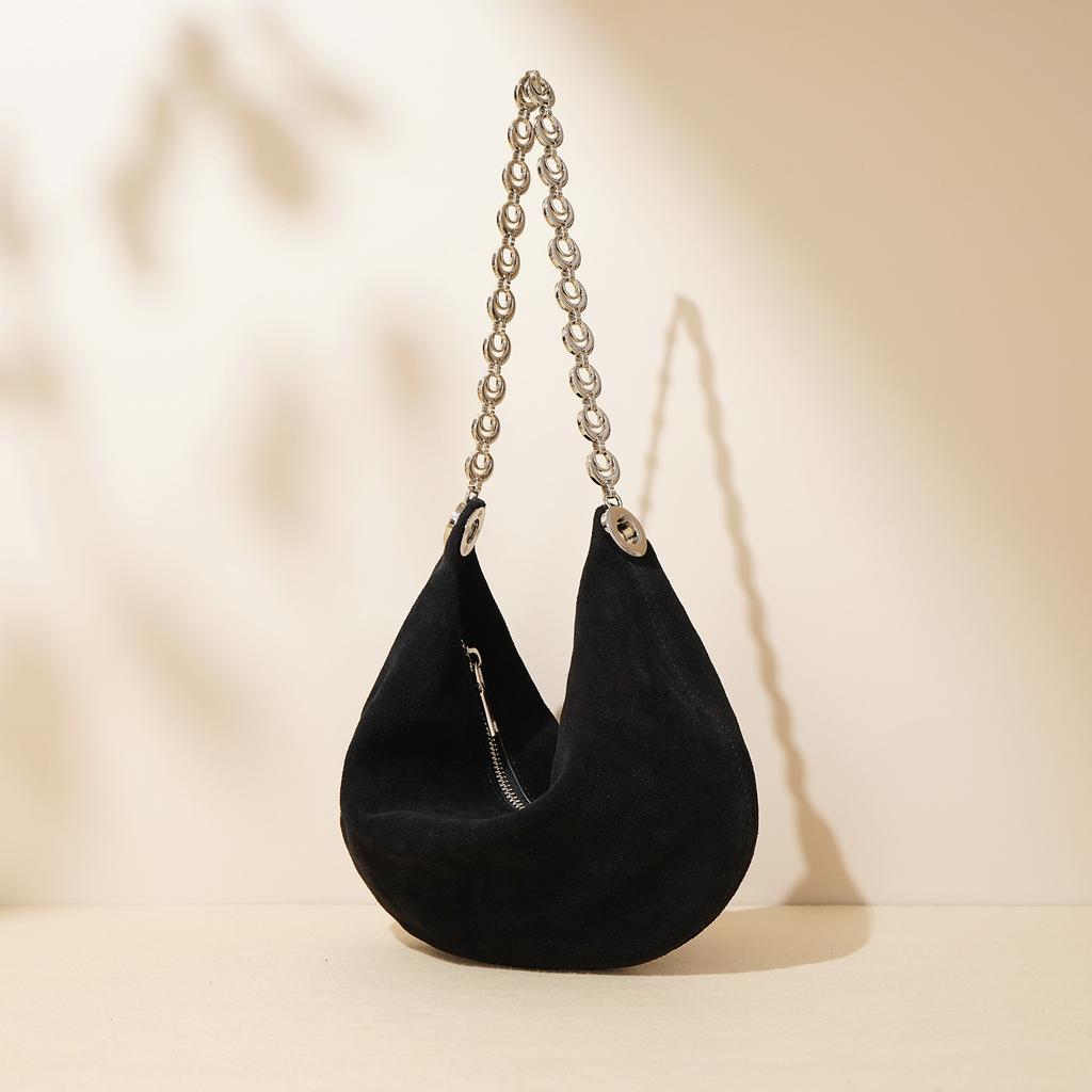 Nischen-Neue High-End Ein-Schulter Unterarmtasche, Matte Rindsleder-Kette, Tragetasche, Strukturierte Messenger-Damentasche