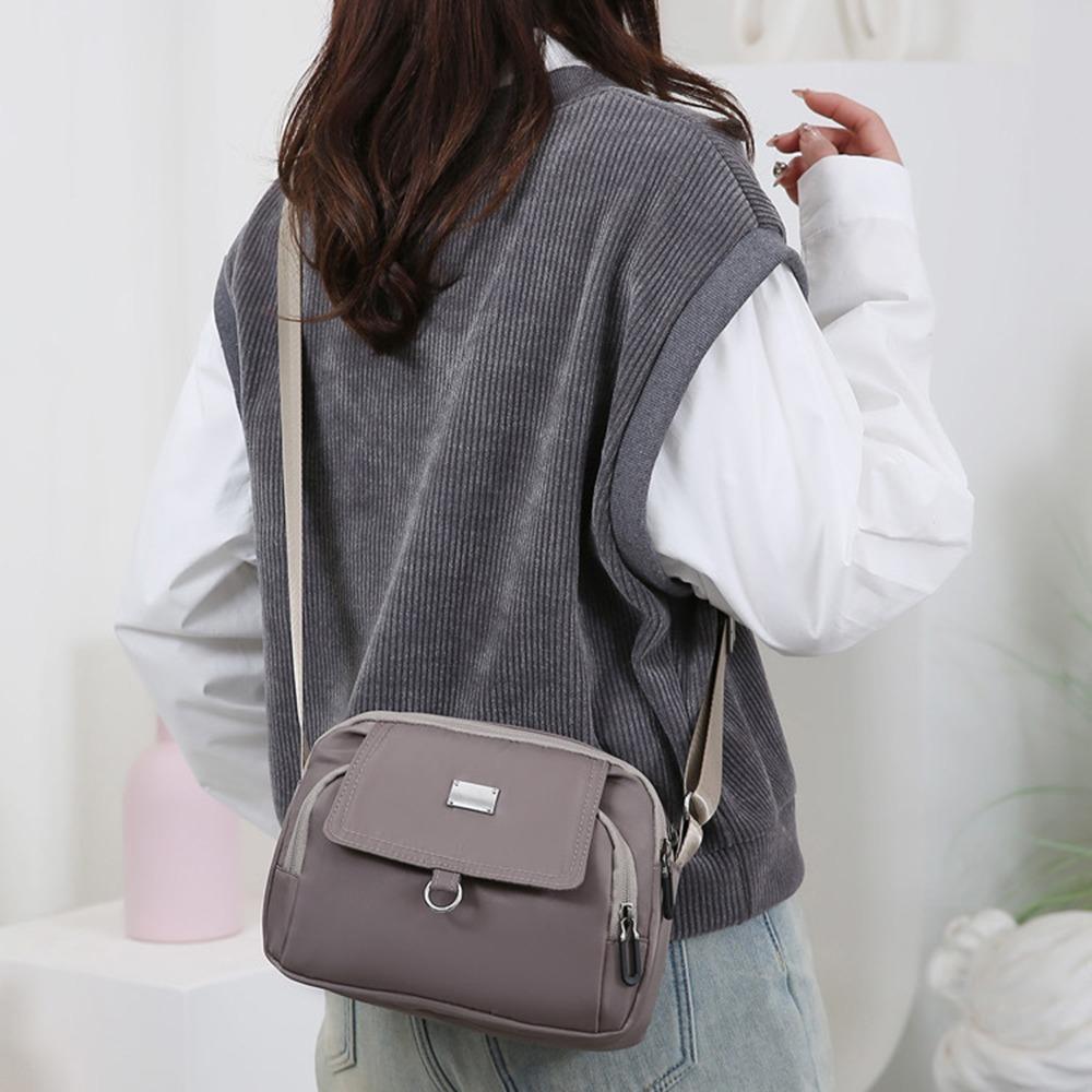 Multi-pocket Middle-aged Mother's Bag Zipper Women Oxford Messenger Bag  Female