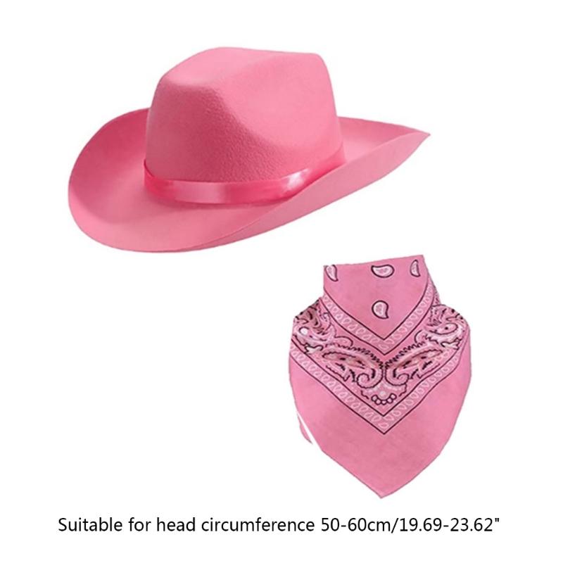 Kreativer Cosplay Cowboyhut Der West-Typ Hut mit großer Krempe Fahrradmaske Cowboy Jazz-Accessoires für erwachsene Männer und Frauen