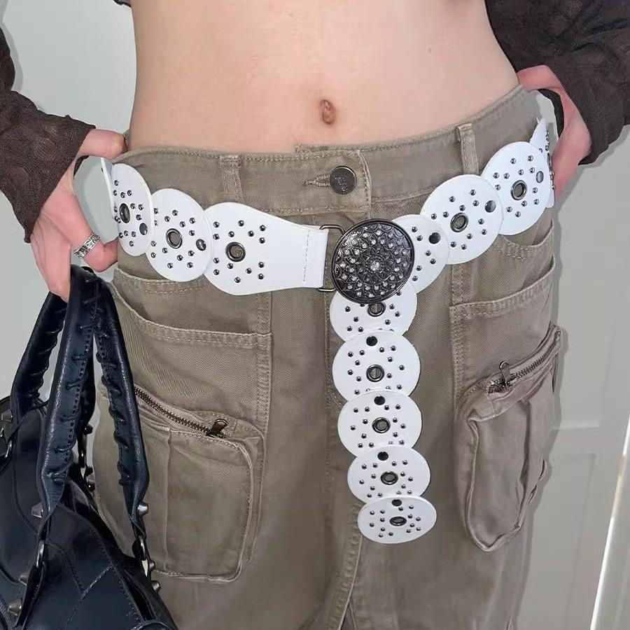 Punk Pu Leather Waist Belt For Women With Metal Pin Buckle For Casual Denim Style
