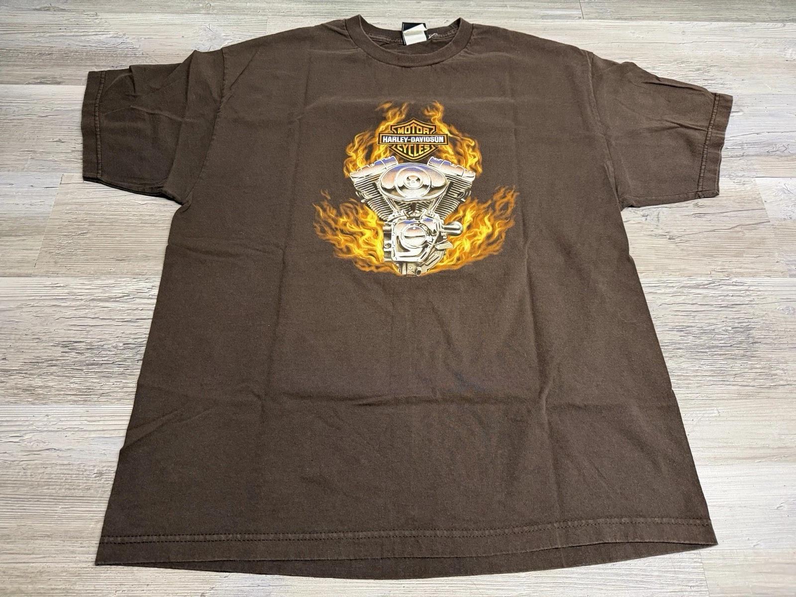 Vintage Harley Davidson Motorcycles Shirt Biker Bobs Motown Detroit Michigan XL S